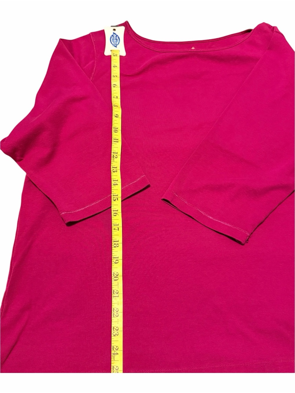 Avenue Women’s 'plus Fuchsia 3/4 Sleeve Tee